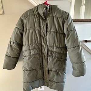 Old Navy Olive Green Puffer Jacket - Gently Used